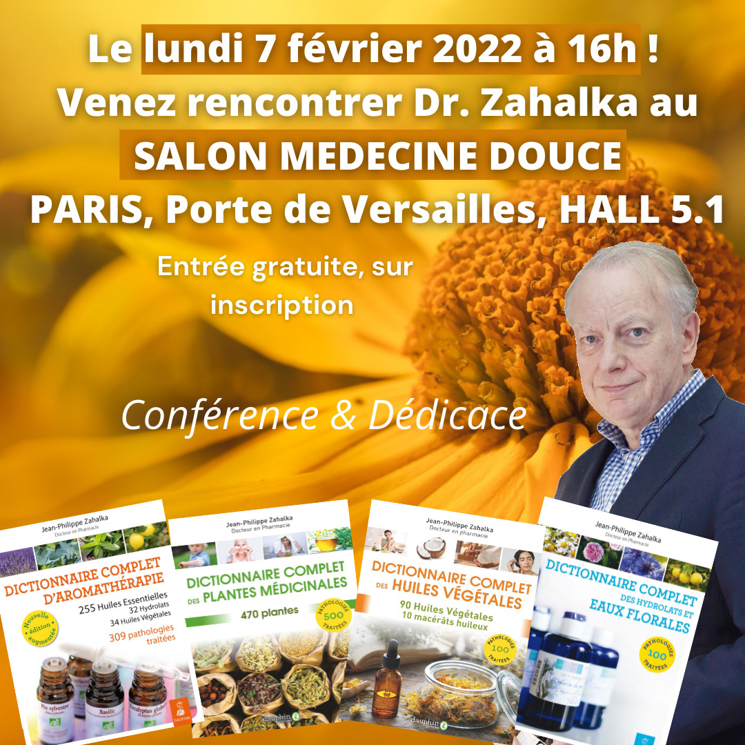 SALON MEDECINE DOUCE PARIS Dr. Jean-Philippe Zahalka le 7 février 2022 à 16h
